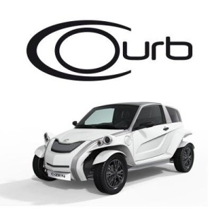 courb logo voiture electrique